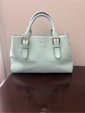 kate spade Mint Green Saffiano Leather Satchel